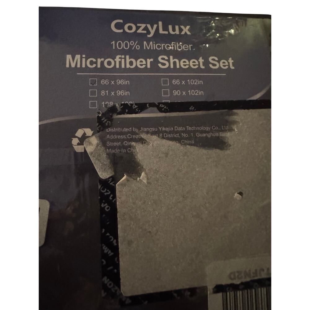 Cozylux Twin Size Bed 100% Microfiber Sheet Set- Soft & Breathable Dark Grey